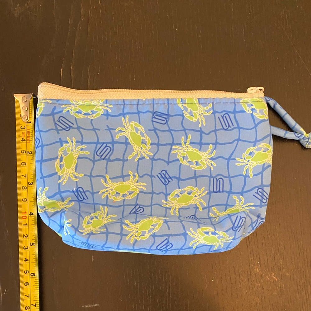 MEW makeup bag crab print.